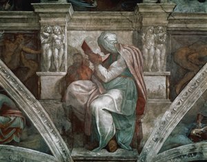 Persian Sibyl (detail from the Sistine Chapel ceiling), 1508-12 by Michelangelo Buonarroti